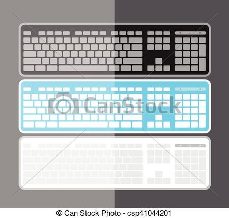 450x429 Computer Keyboards Vector Illustration Vector Clipart