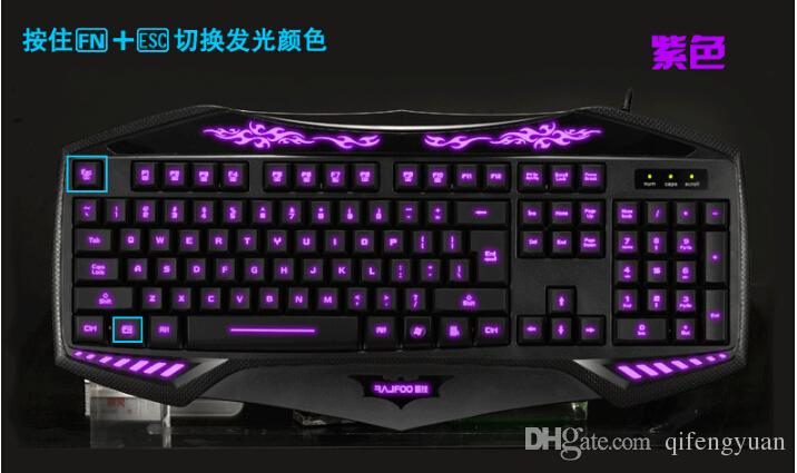 716x425 Multimedia Color Backlight Game Keyboard Usb Light Waterproof