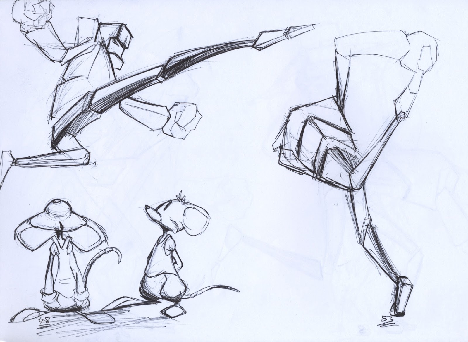 1600x1169 Sarfo's Sketchbook Roundhouse Kick