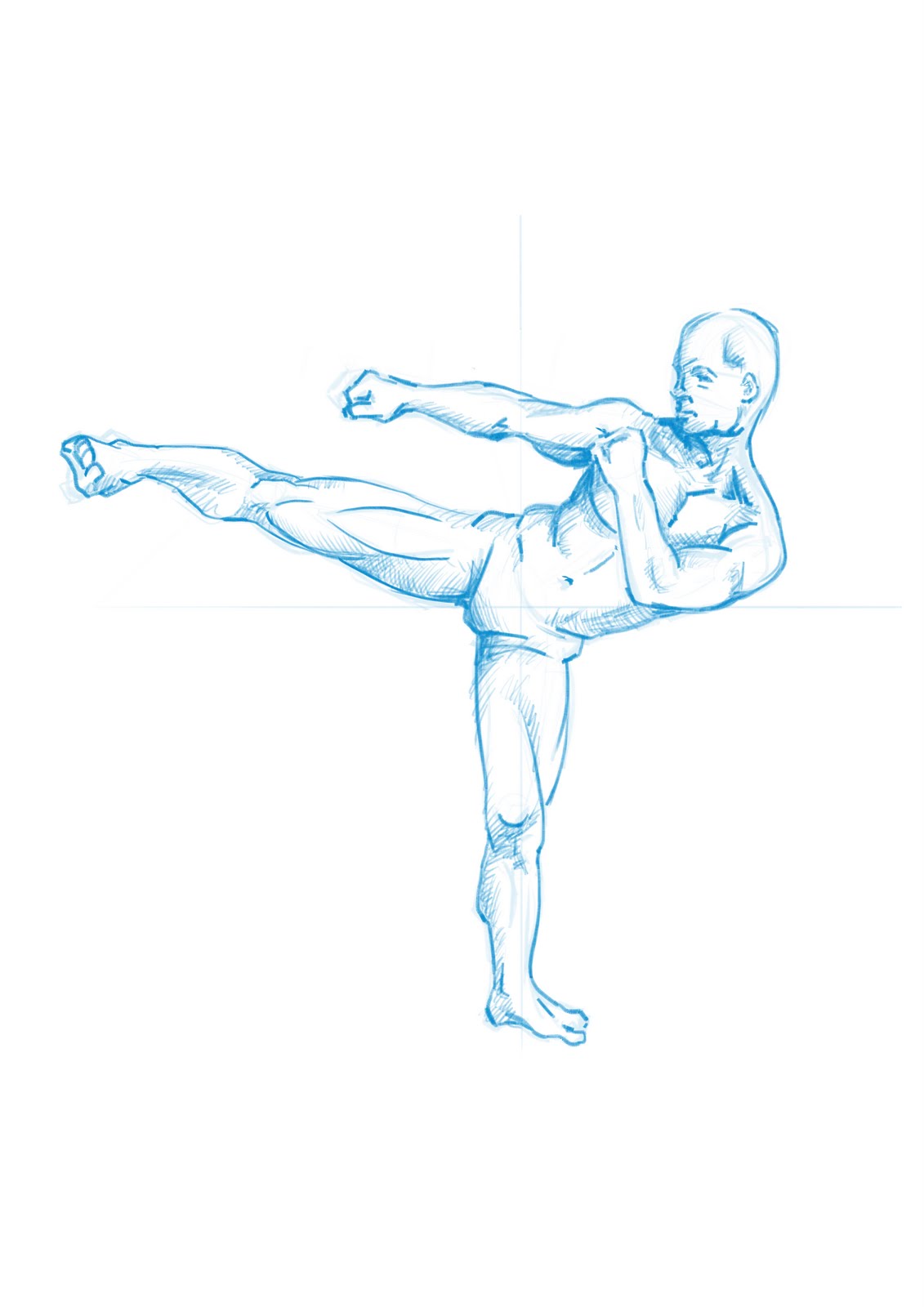 1131x1600 Kick Sketch Fran3dartist