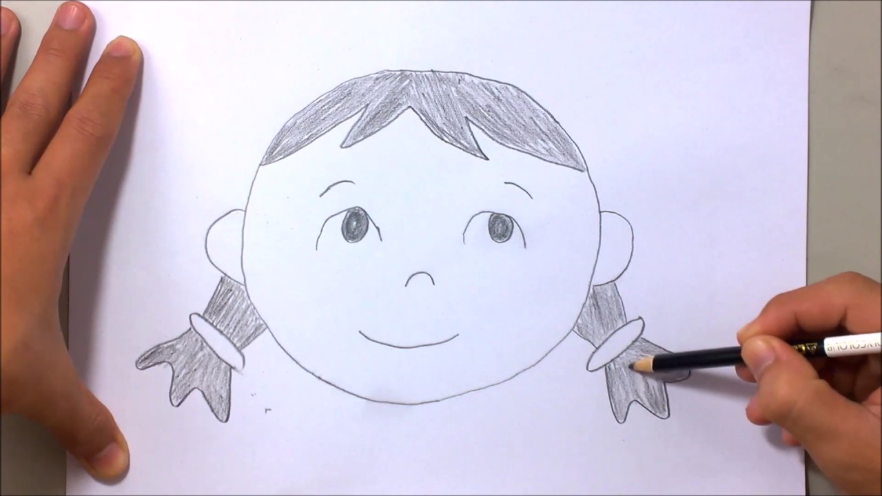 1280x720 How To Draw Girl Face Easy For Kid With Number 0 The Alphabet