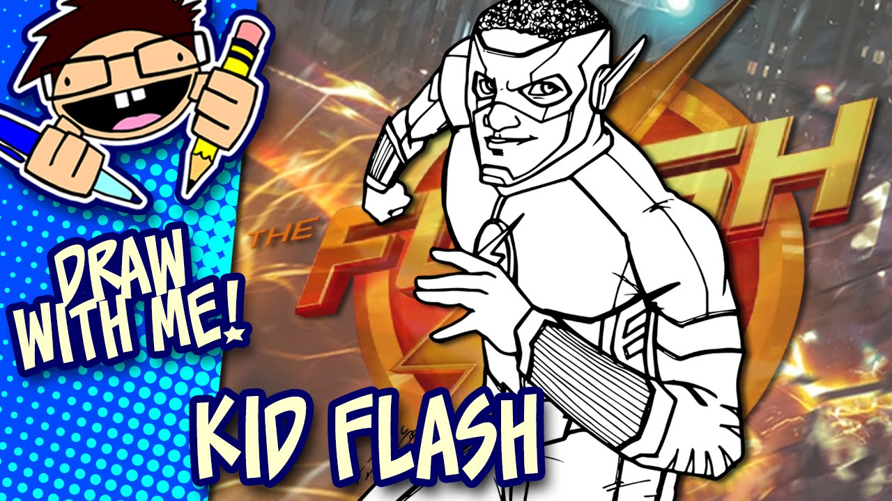 1280x720 Let's Draw Kid Flash (The Flash Tv Series) Drawing Guide