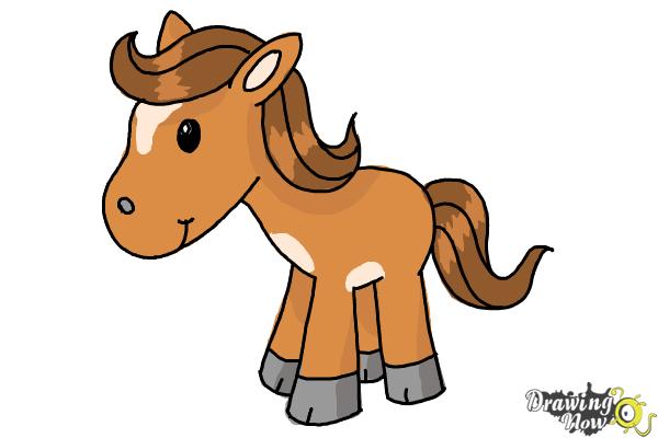 600x400 How To Draw A Horse For Kids (9 Easy Steps)