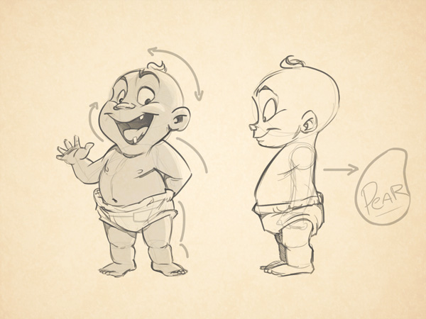 600x450 Cartoon Sketches For Kids