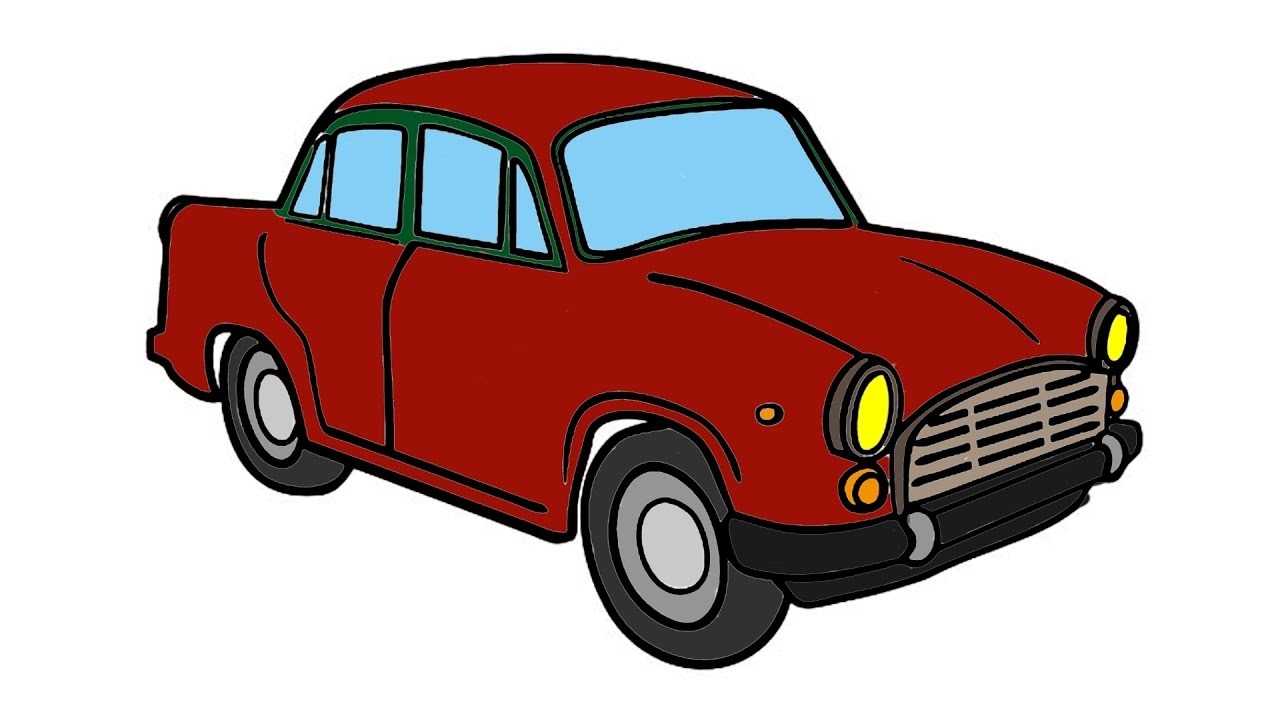 1280x720 Car Coloring Pages And Drawing