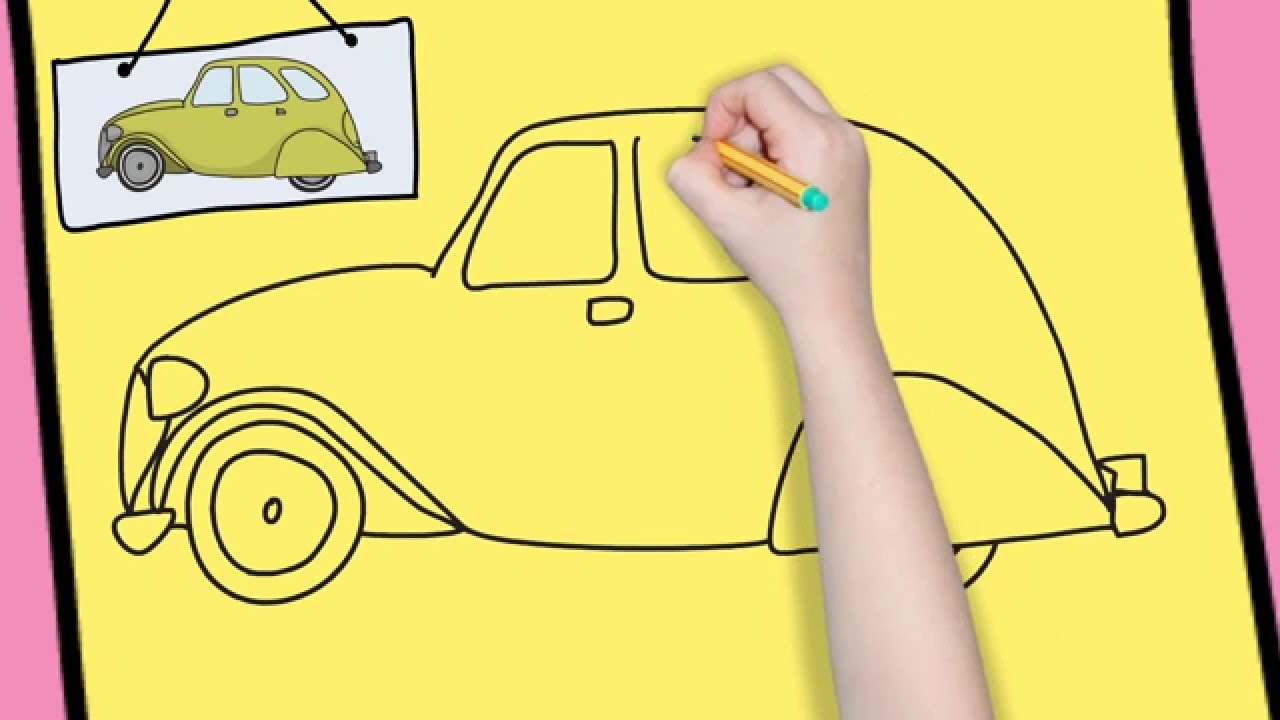 1280x720 How To Draw A Car Easy For Kids