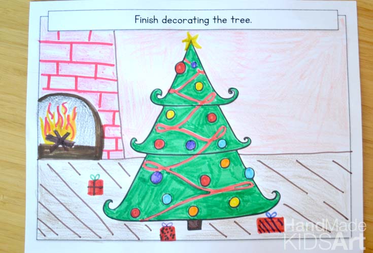735x500 Creative Christmas Drawing Ideas For Kids
