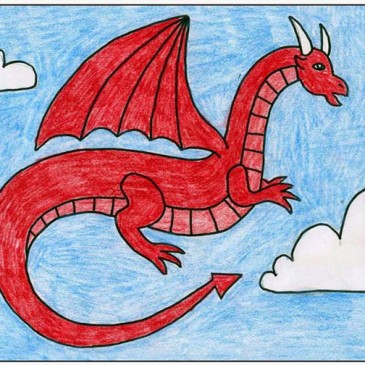 365x365 Draw And Paint A Tulip Red Dragon, Dragons And Drawing Techniques