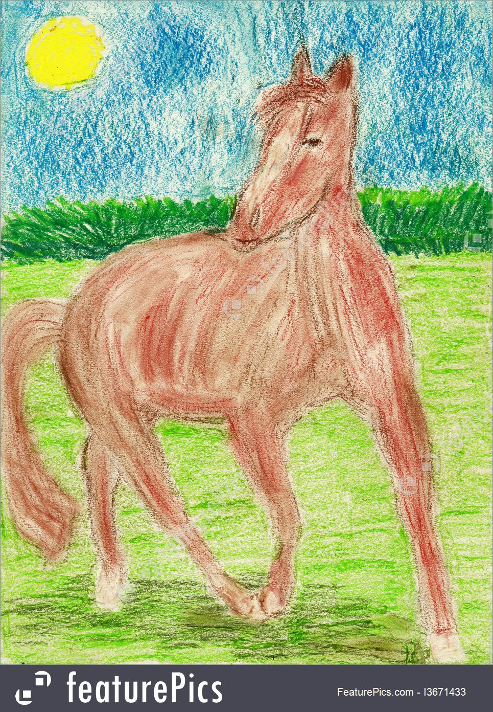 965x1392 Picture Of Horse Kids Drawings