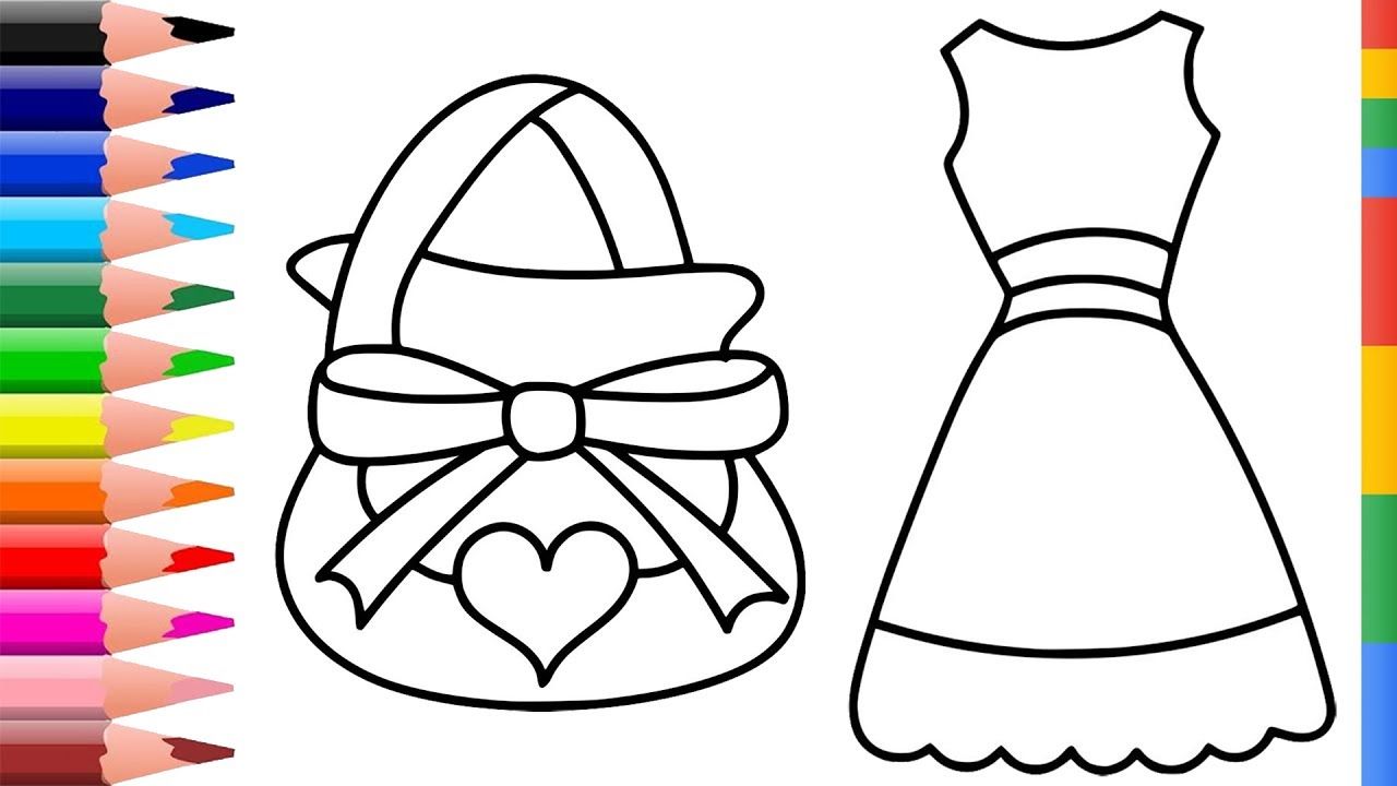 1280x720 Coloring Pages Collection For Kids Drawing Accessories For Girls