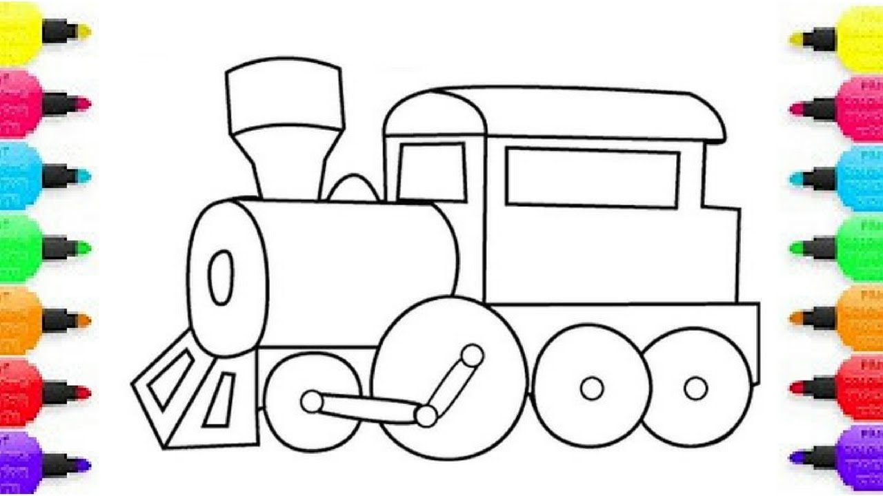 1280x720 How To Draw Train