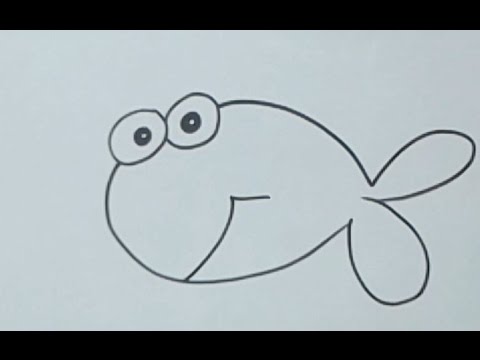 480x360 How To Draw A Cartoon Fish For Kids