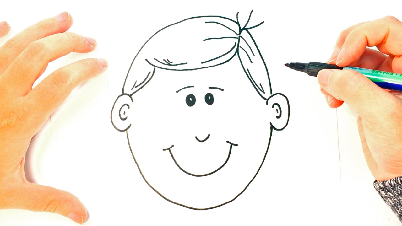1280x720 Draw A Boy Face Easy How To Draw A Boy For Kids Boy Face Easy