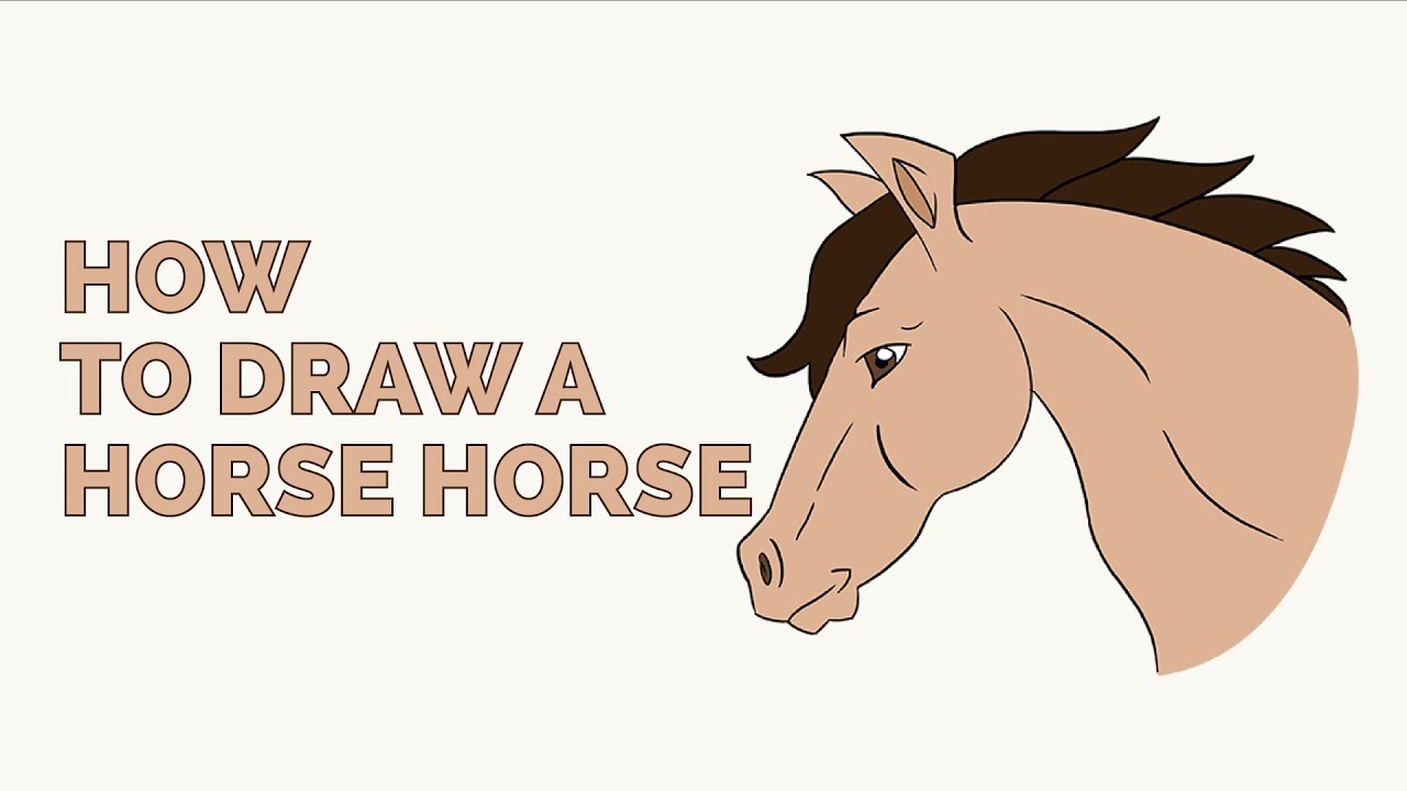 1280x720 How To Draw A Horse Head In A Few Easy Steps Drawing Tutorial