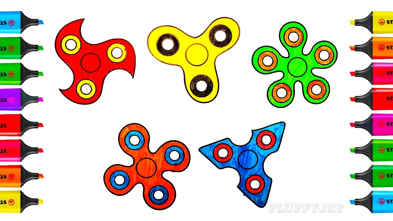 1280x720 How To Draw Spinners Coloring Pages Youtube Videos For Kids