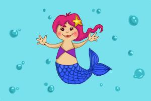 300x200 How To Draw Mermaids For Kids