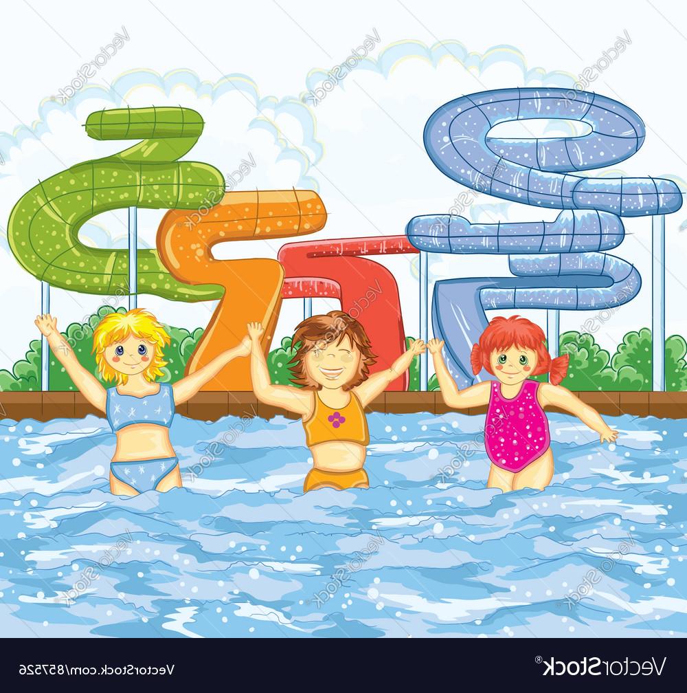 1000x1008 Top 10 Kids Playing In The Swimming Pool Vector Drawing