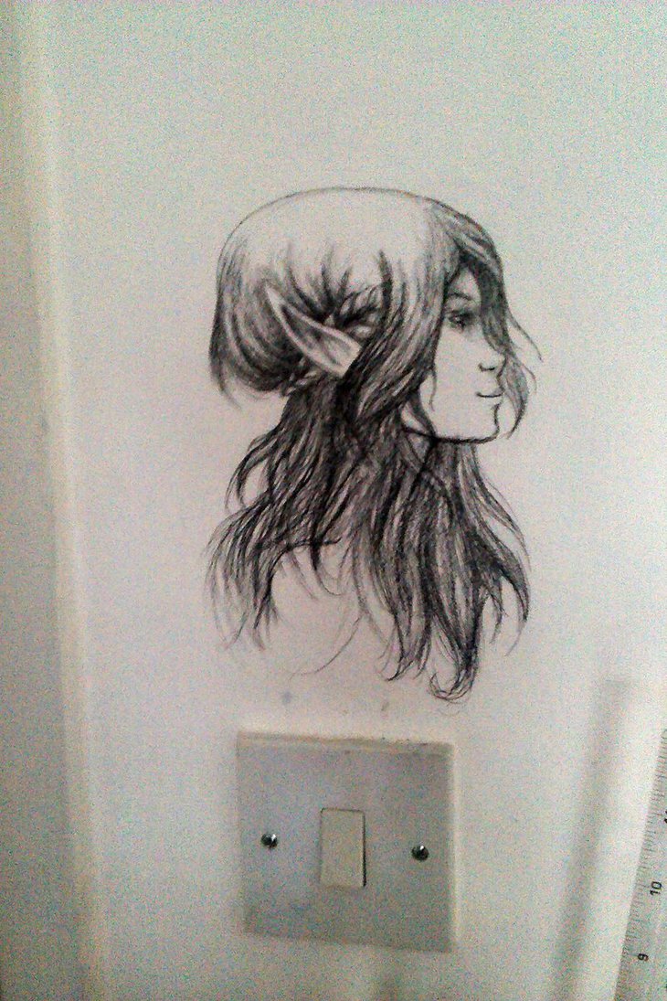 730x1095 Drawing My Bedroom Wall By Cazml