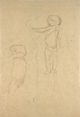 333x482 Klimt Mother And Child Drawing, Study For The Three Ages Drawing