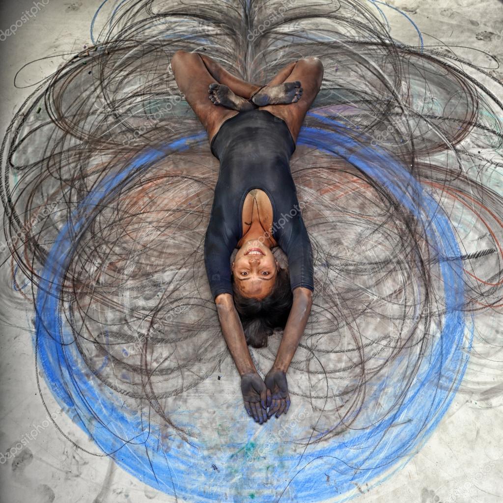 1024x1024 Kinetic Drawing On White Paper Stock Photo Salman2