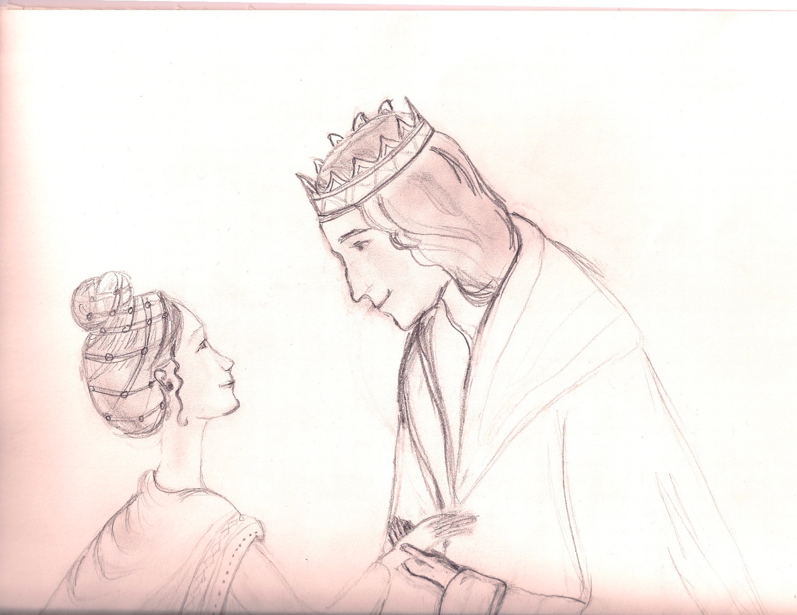 1584x1222 3. The King And Queen A Drawing A Day