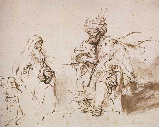 640x514 Nathan Before King David, Rembrandt Center For Online Judaic Studies