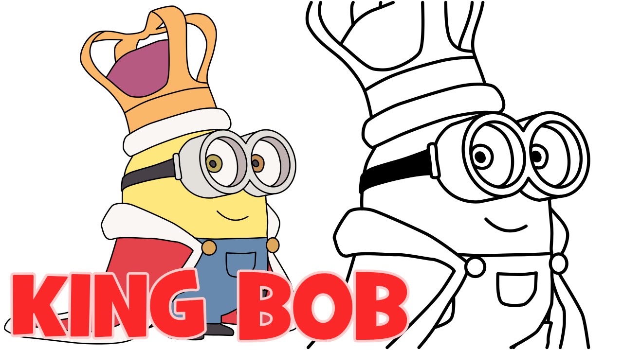 1280x720 How To Draw Minions King Bob From Despicable Me 2 Step By Step