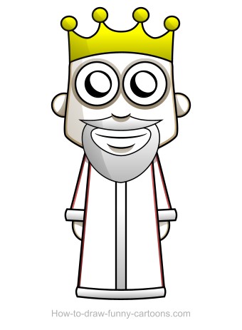340x463 King Drawing (Sketching + Vector)
