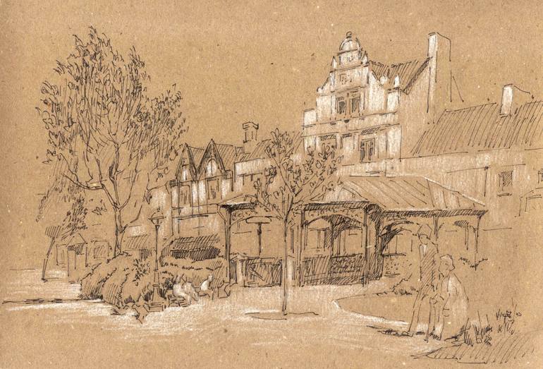 770x523 Saatchi Art Llandudno, Wales, United Kingdom Drawing By Vera Bondare