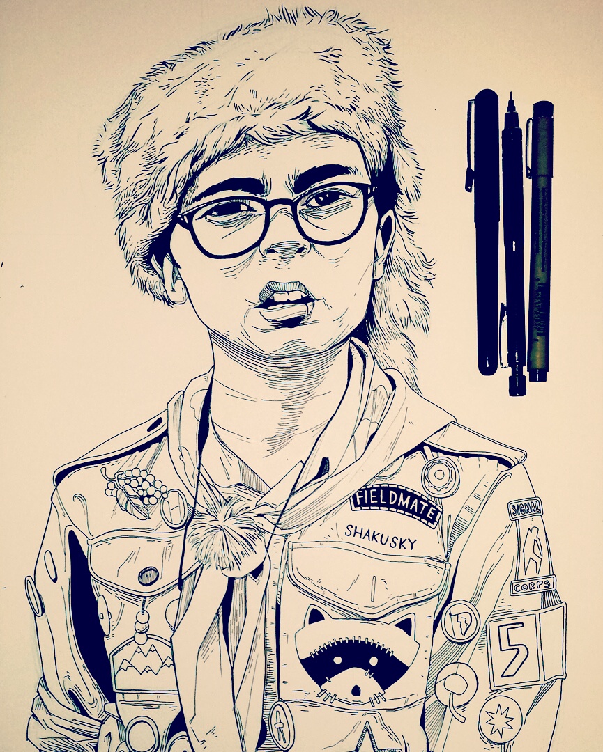 865x1080 The Sunday Dog Parade Inktober 2015