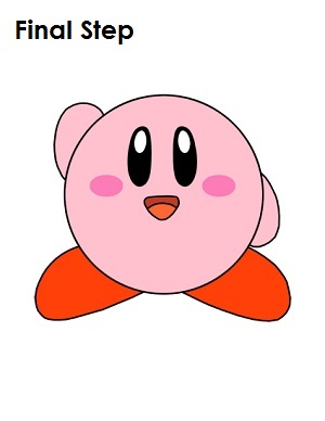 300x388 Draw Kirby Nintendo Final Step Art Ideas Kirby