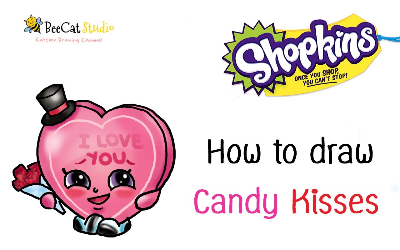 1280x800 How To Draw Shopkins Season 1 Candy Kisses Very Easy