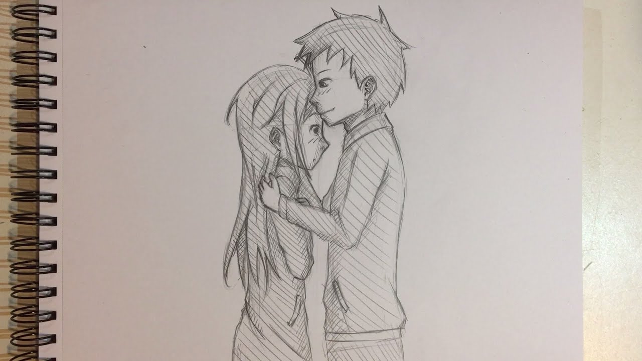 1280x720 How To Draw Anime Couple Kissing [No Timelapse]