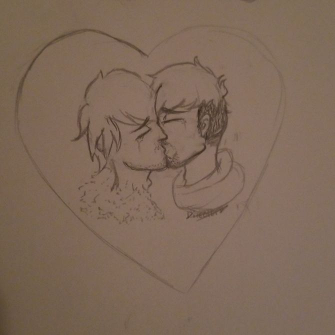 670x670 How To Draw People Kissing (With Pictures)