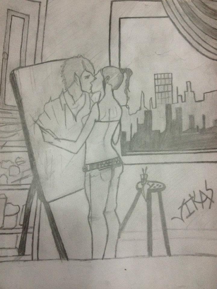 720x960 Sketch Of Dream Kiss