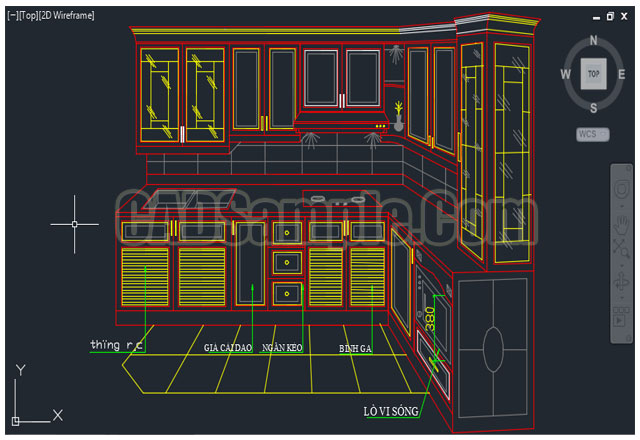 640x440 Kitchen Cupboard Plans Autocad Drawing Of 3d