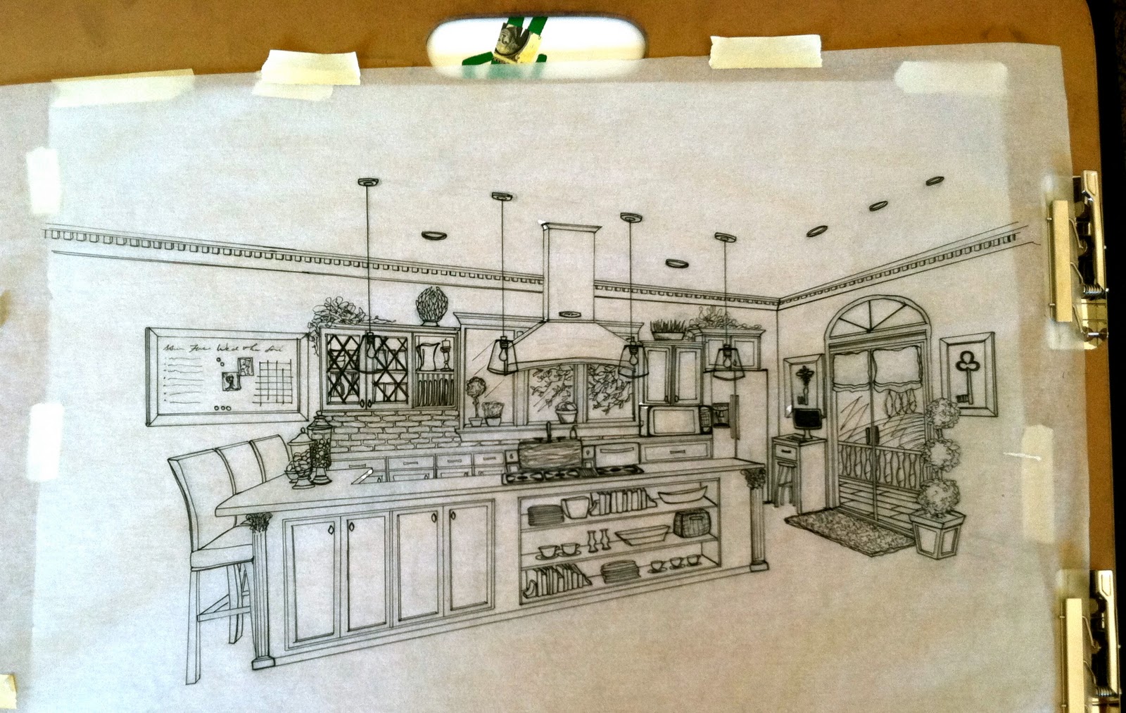 1600x1013 Brandalyn Designs Perspective Drawing Kitchen