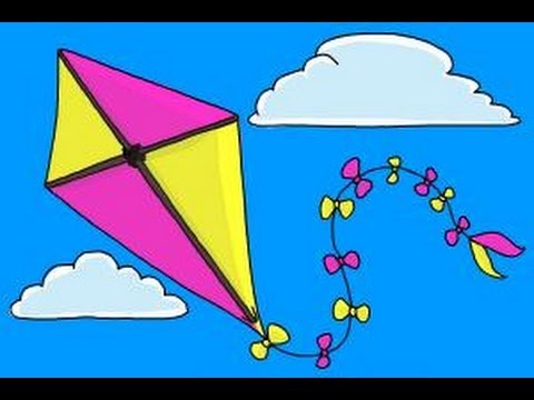 480x360 How To Draw A Kite
