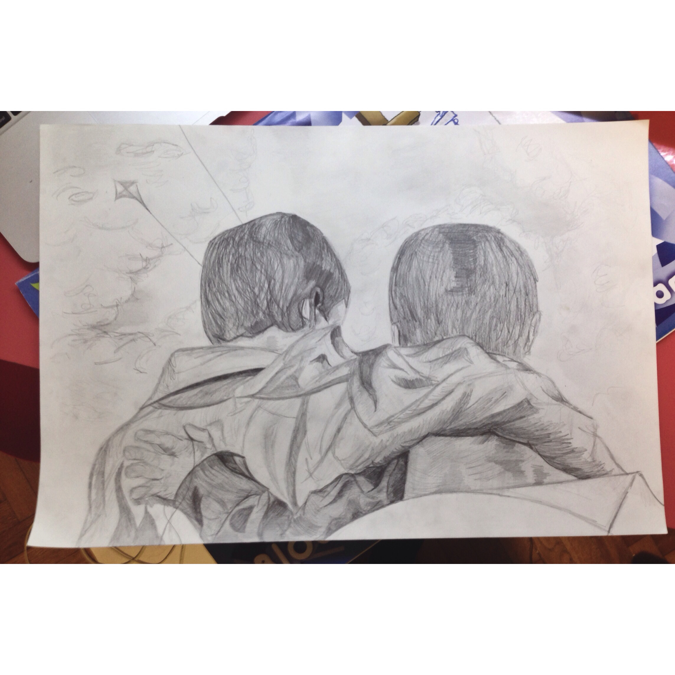 2286x2286 The Kite Runner Inspired Drawing Drawing Kites