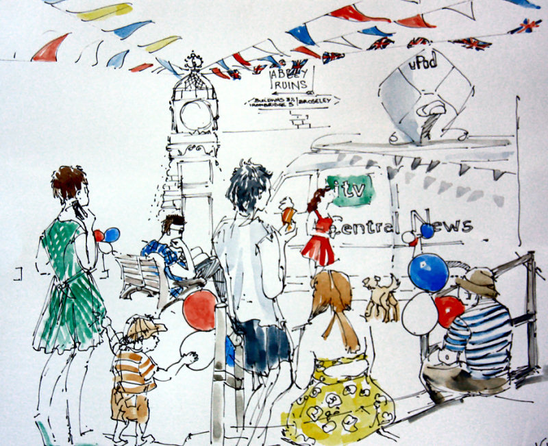 800x651 Kite Festival Drawing