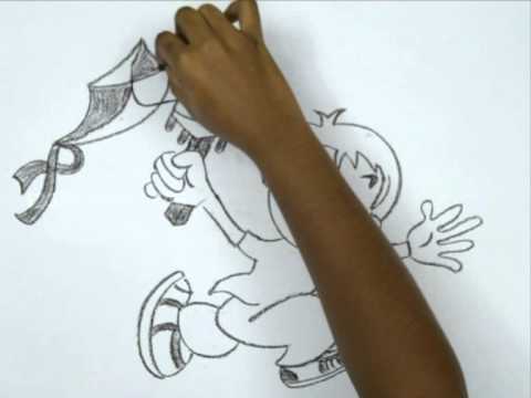 480x360 How To Draw A Boy Flying A Kite