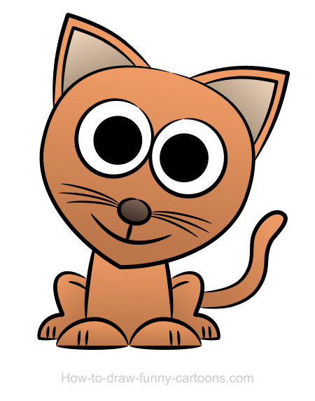 450x572 Kitten Drawings (Sketching + Vector)