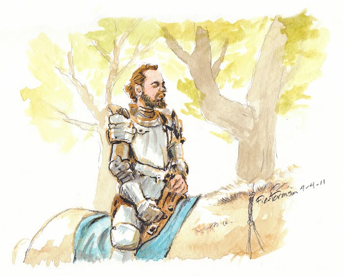 700x563 William Fiestermane Painting Or Drawing Per Day Knight