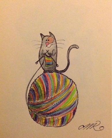 389x480 Lower Stress Levels Illustrations, Crochet And Knit Art