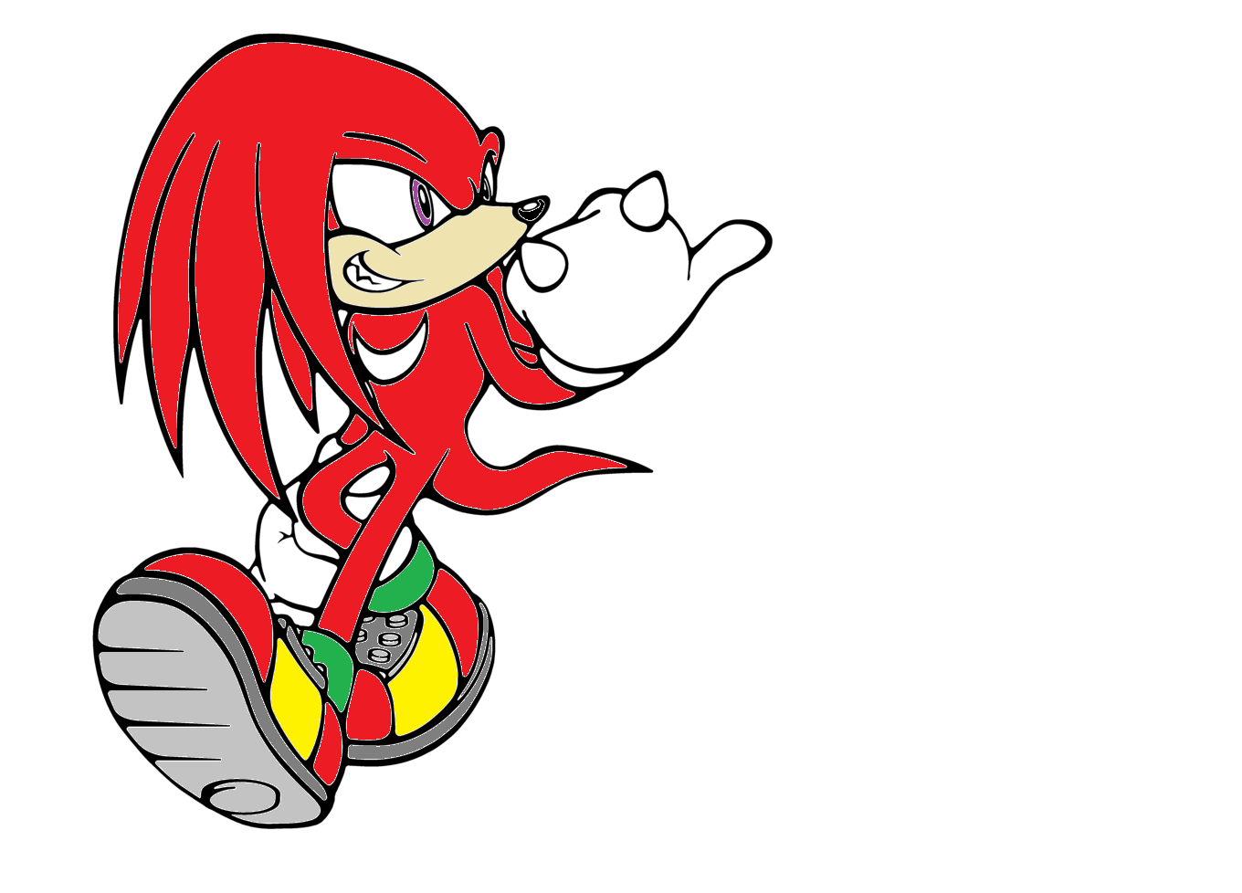 1360x978 Knuckles The Echidna Fan Club Images Knuckles Quick Draw Hd