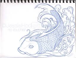 256x197 Resultado De Imagen De Koi Fish Drawings In Pencil Dibujo De