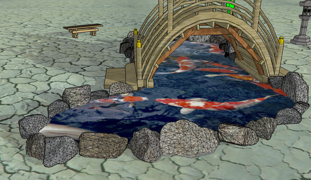 1024x593 The Koi Pond A Large Scale Immersive Video Environment