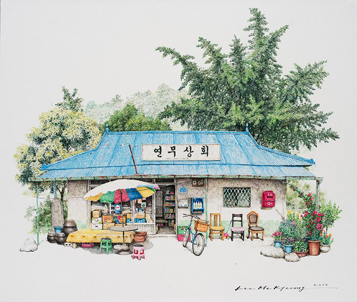 700x592 Artist Spends 20 Years Sketching South Korea's Little Convenience