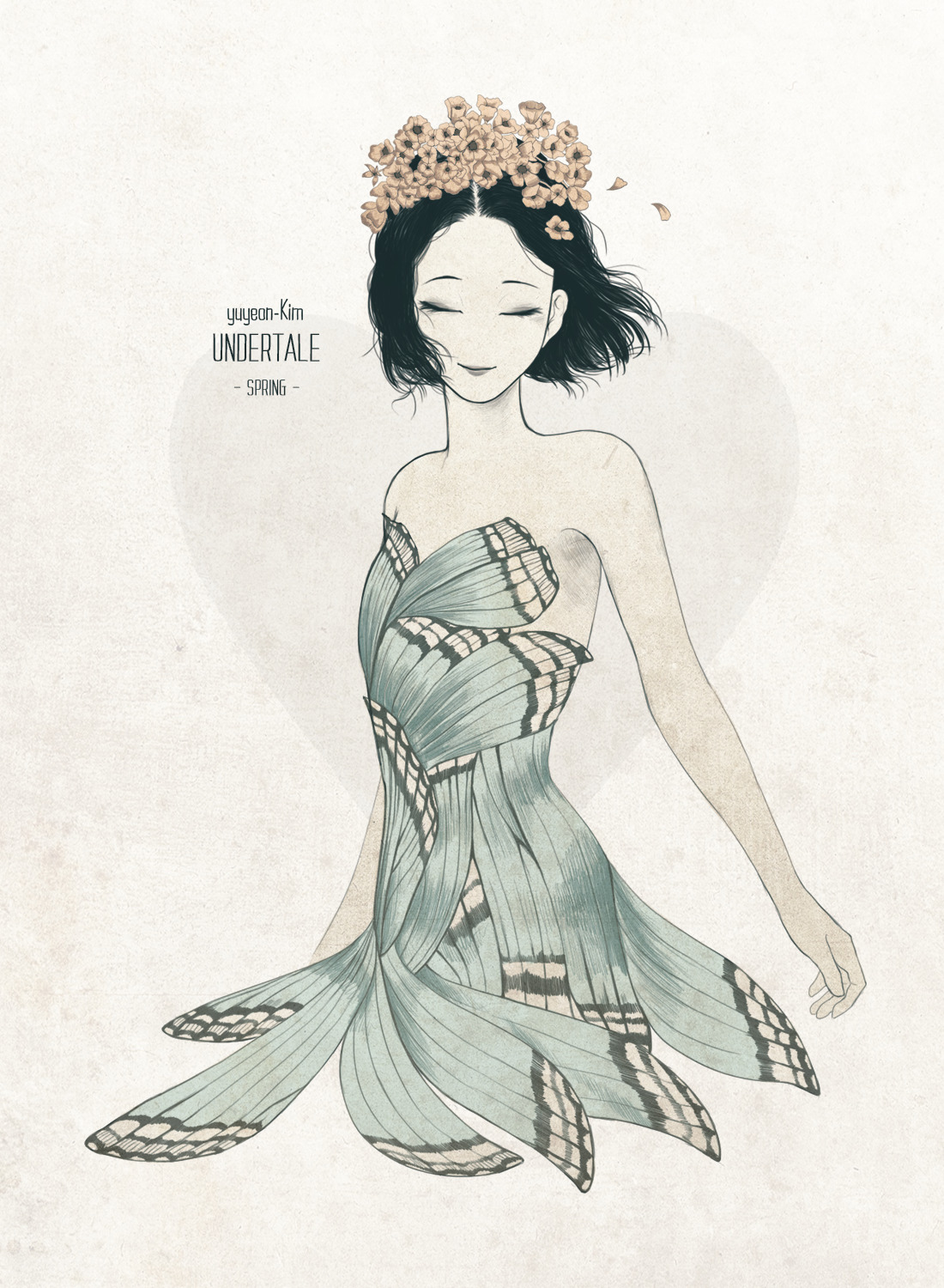 1100x1500 Fanart Loosely Based On The Game Undertale, By Korean Artist