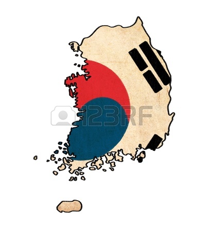 412x450 3d Map Of South Korea Stock Photo, Picture And Royalty Free Image